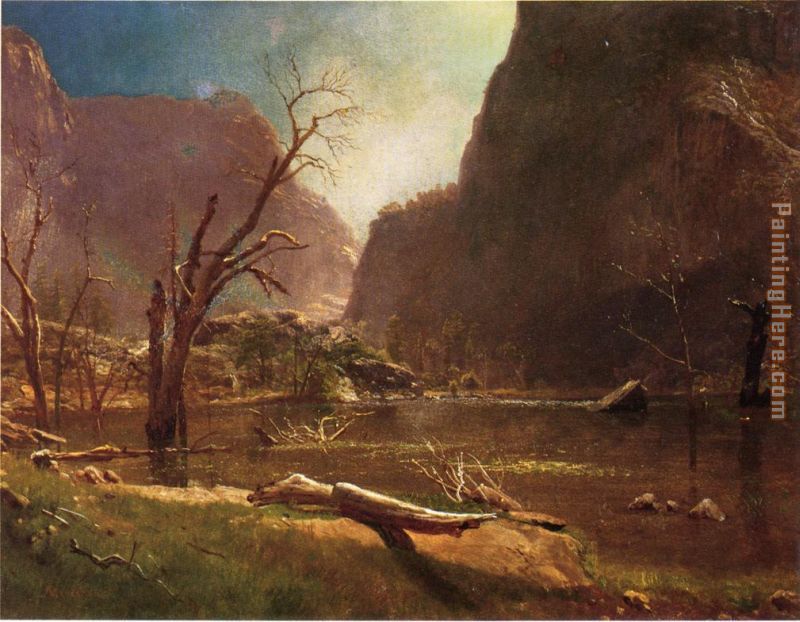 Hatch-Hatchy Valley, California painting - Albert Bierstadt Hatch-Hatchy Valley, California art painting